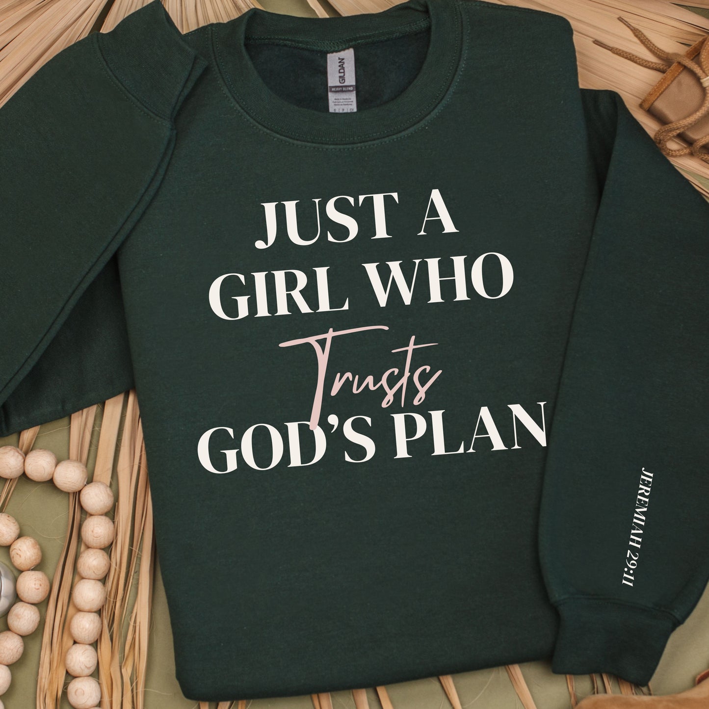 Just a Girl Who Trusts God’s Plan — Classic Sweatshirt